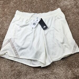 Adidas Select Basketball Shorts Off White HZ9979 Womens Medium Mesh Athletic